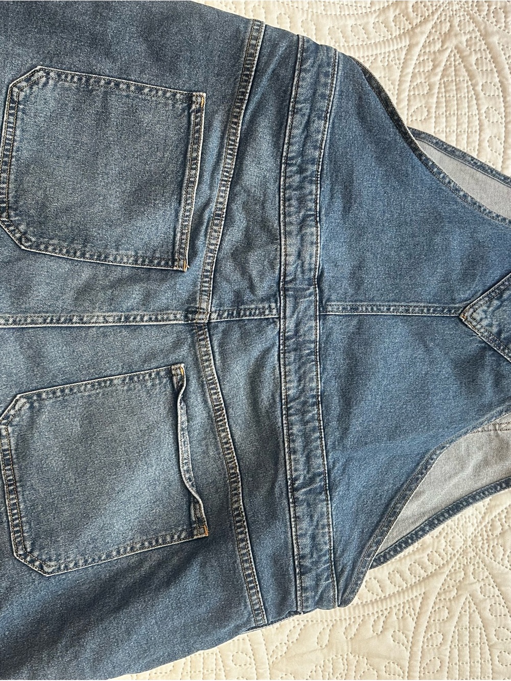 GAP Blue Denim Women's Overalls Dress - Picture 3 of 4